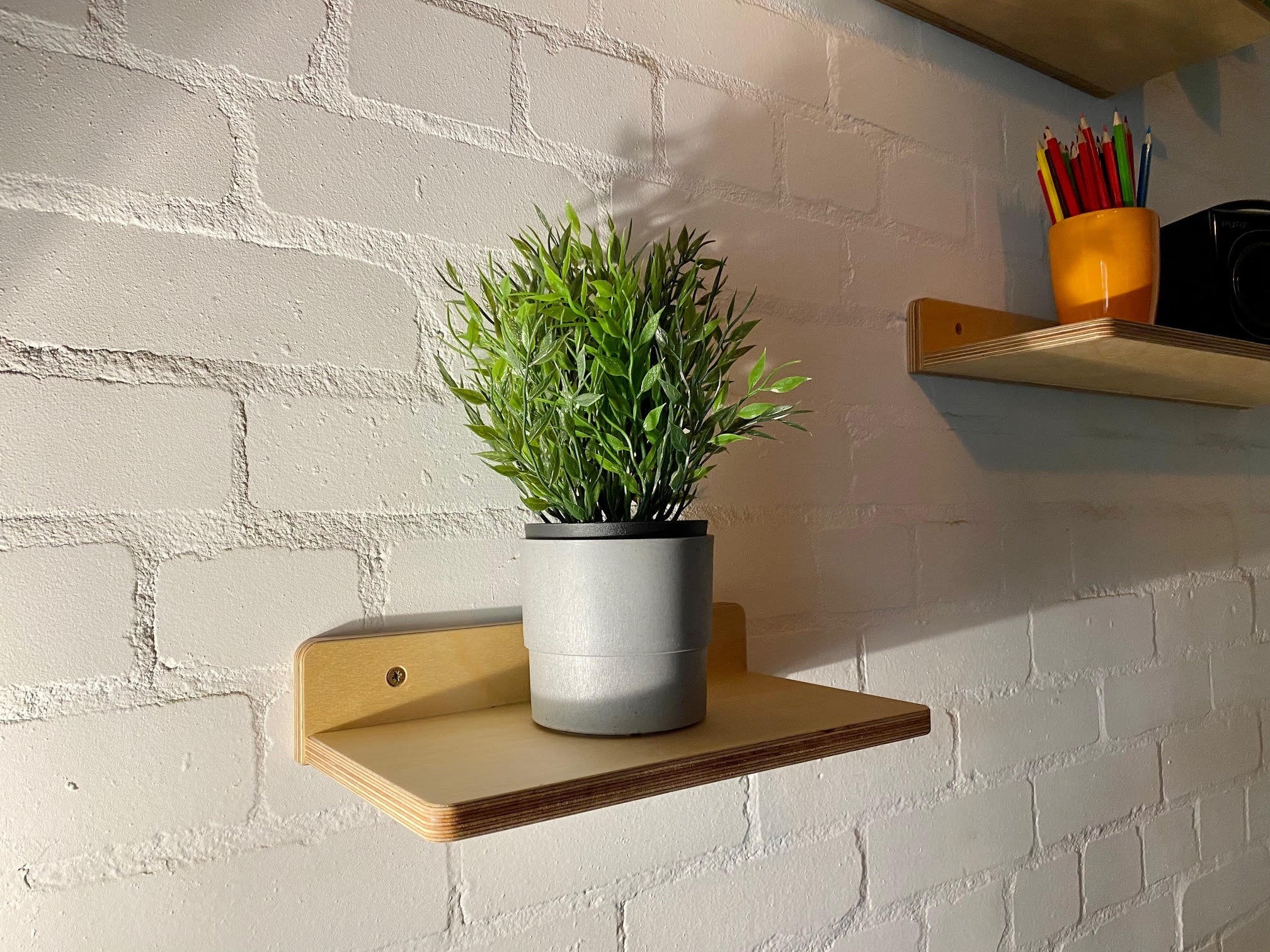 Plywood Floating Shelf | Modern Shelves