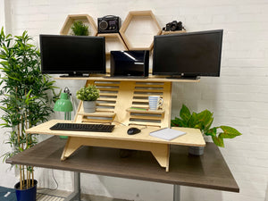 XL Adjustable Standing Workstation | Large Desktop Stand